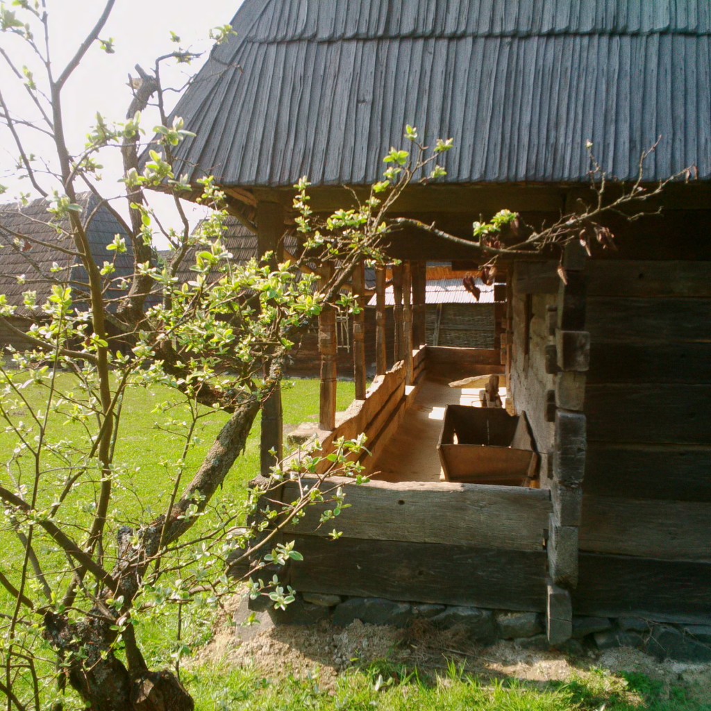 Typical porch of a house from Maramures