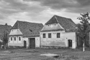 Viscri in black and white