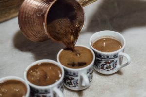 Coffee ceremony in Romania