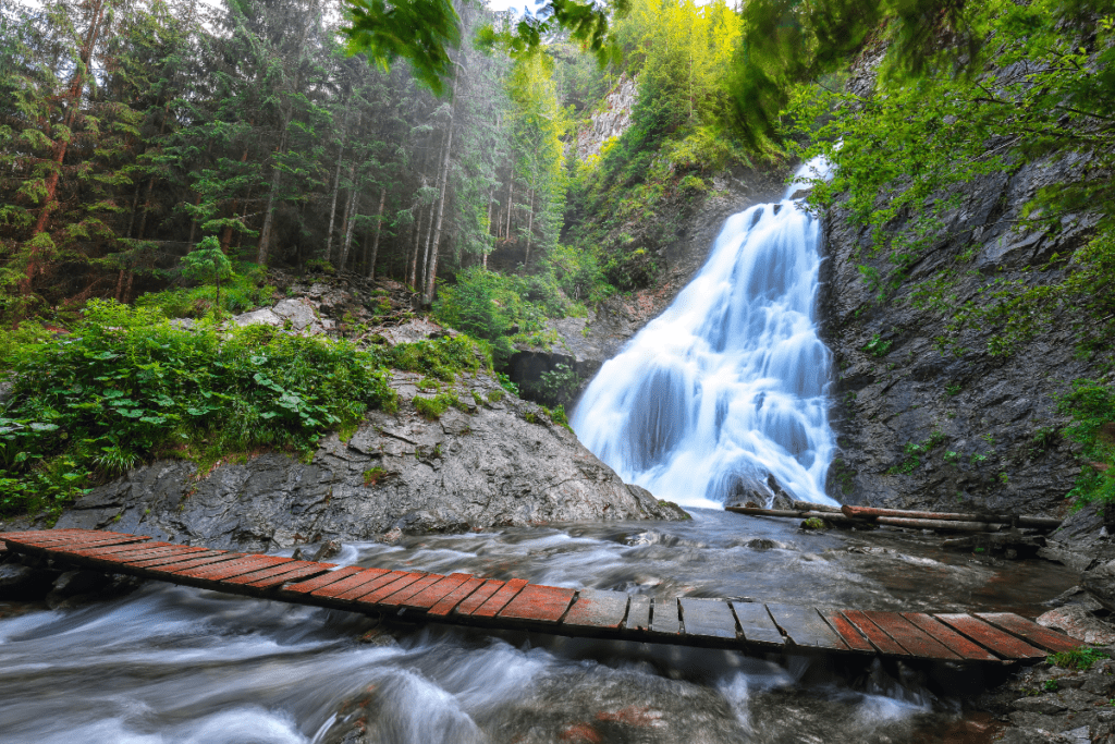 Cascada Valul Miresei is one of the most beautiful waterfalls in Romania