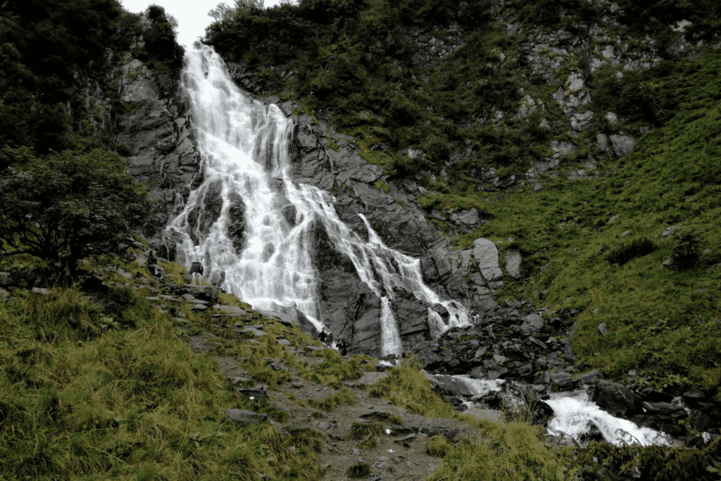 Cascada Balea - waterfall in Romania