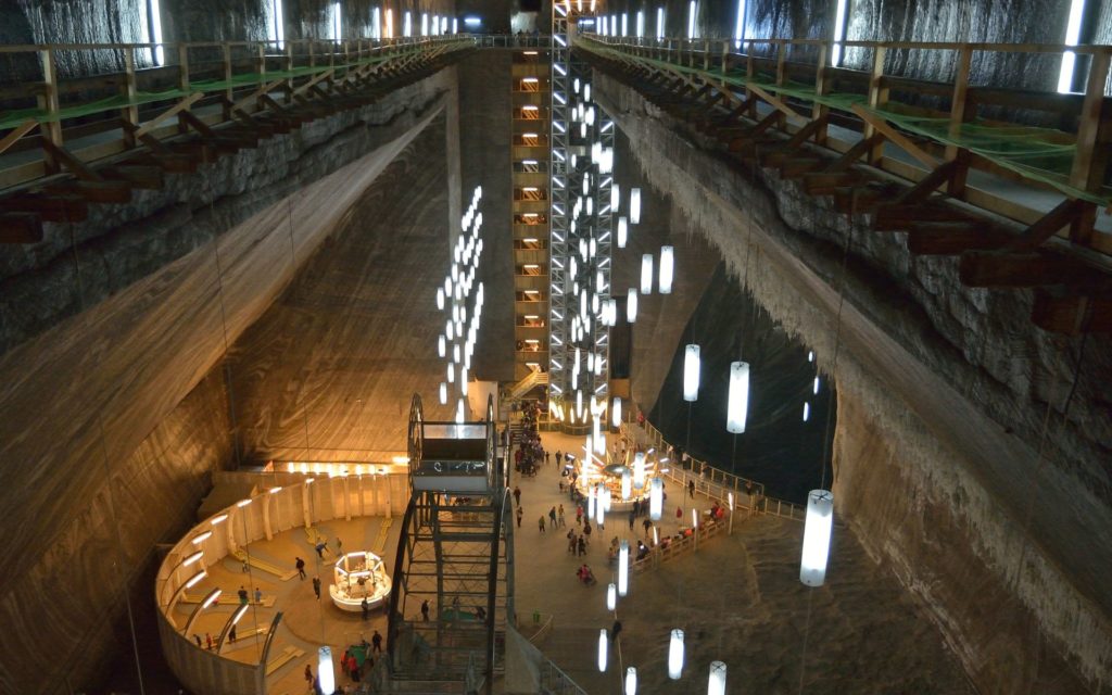 Turda Saline is one of the most unique salines in the world. It is not only impressive my size, spending time in the salty air underground benefits your health and also your mind, as it is one of the biggest amusement parks in Transylvania