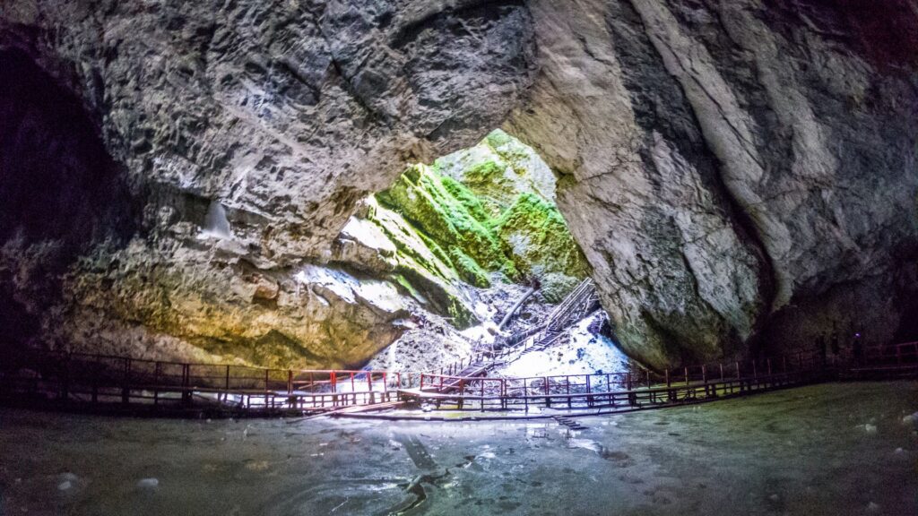 Scarisoara Ice Cave is one of the best places to visit in the Apuseni Mountains