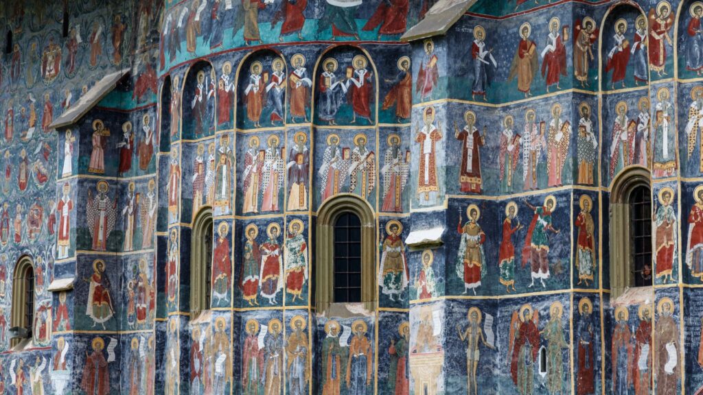 Voronet - painted monastery in Romania