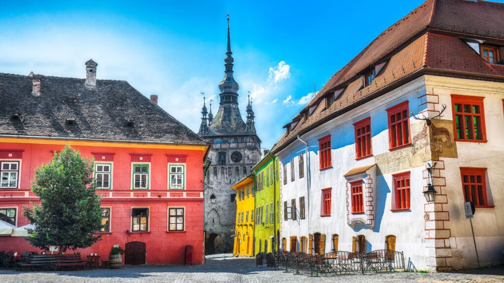The Clock Tower is one of the best places to see in Sighisoara that is filled with history